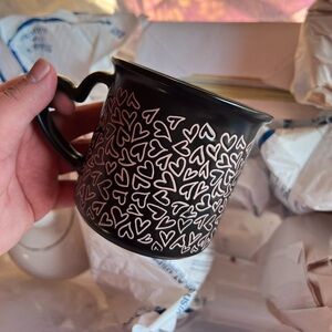 BLACK VALENTINES DAY MUG